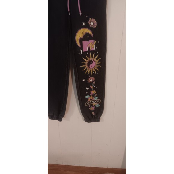 MTV Celestial Vintage Style Graphic Jogger Lounge Pants Women's XS - Picture 4 of 4